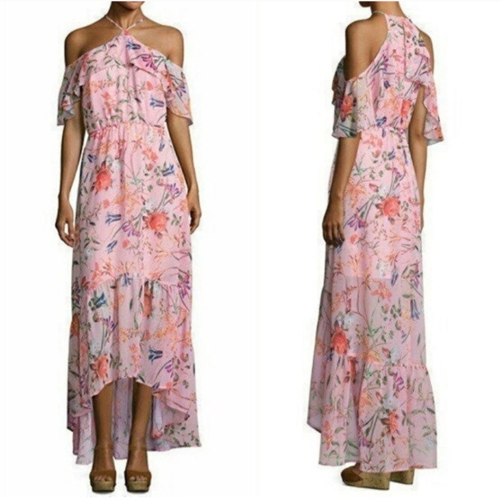 Belle & Sky, Floral dress, size L.